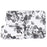 CANVASARTISAN G1-T0121 Watercolor Flower Pattern Laptop Sleeve Notebook Case with Small Bag - White/for 11-inch Laptop - 1