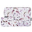 CANVASARTISAN H9-T0121 Watercolor Feather Pattern Ultra Slim Laptop Carrying Case Shockproof Notebook Sleeve with Small Bag - White/for 11-inch Laptop - 1