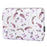 CANVASARTISAN H9-T0121 Watercolor Feather Pattern Ultra Slim Laptop Carrying Case Shockproof Notebook Sleeve with Small Bag - White/for 11-inch Laptop - 2
