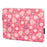 CANVASARTISAN H24-T0123 Flowers Leaves Pattern Laptop Carrying Bag Protective Notebook Sleeve with Small Bag - Pink/for 11-inch Laptop - 2