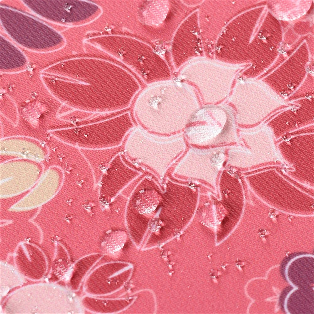 CANVASARTISAN H24-T0123 Flowers Leaves Pattern Laptop Carrying Bag Protective Notebook Sleeve with Small Bag - Pink/for 11-inch Laptop - 5