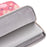 CANVASARTISAN H24-T0123 Flowers Leaves Pattern Laptop Carrying Bag Protective Notebook Sleeve with Small Bag - Pink/for 11-inch Laptop - 7