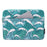 CANVASARTISAN H3-14 Sea Wave Pattern Shockproof Laptop Sleeve Zipper Notebook Carrying Bag with Front Pocket - Green/for 11-inch Laptop - 1