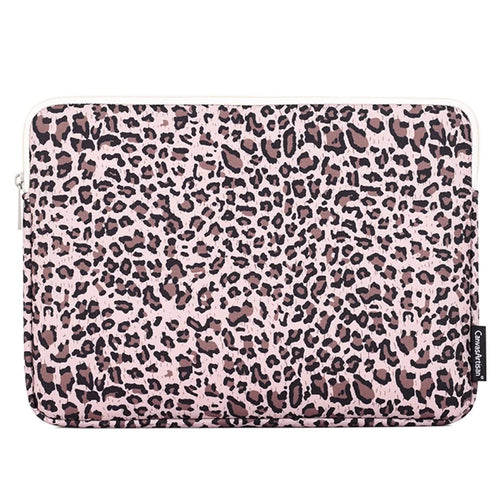 CANVASARTISAN H31-51 Leopard Printing Shockproof Notebook Sleeve Carrying Case Laptop Soft Liner Bag - Yellow/for 11-inch Laptop - 1