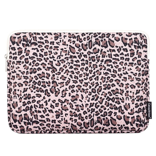 CANVASARTISAN H31-51 Leopard Printing Shockproof Notebook Sleeve Carrying Case Laptop Soft Liner Bag - Yellow/for 11-inch Laptop - 1