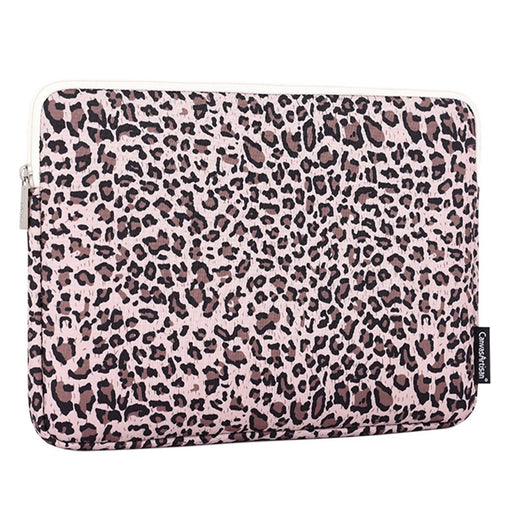 CANVASARTISAN H31-51 Leopard Printing Shockproof Notebook Sleeve Carrying Case Laptop Soft Liner Bag - Yellow/for 11-inch Laptop - 2