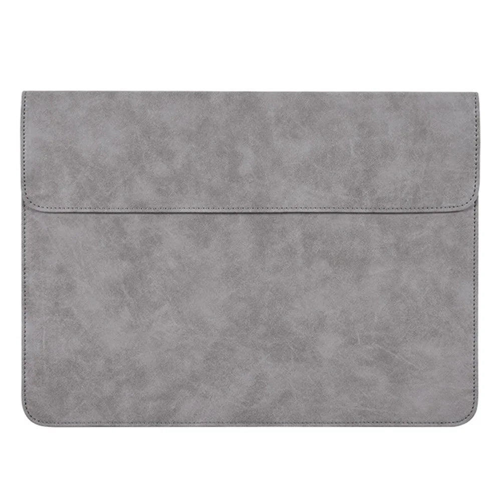 CANVASARTISAN EL11-01 Fashion Ultra-thin Laptop Sleeve Magnetic Lid PU Leather Envelope Notebook Carrying Bag - 15-inch - 1