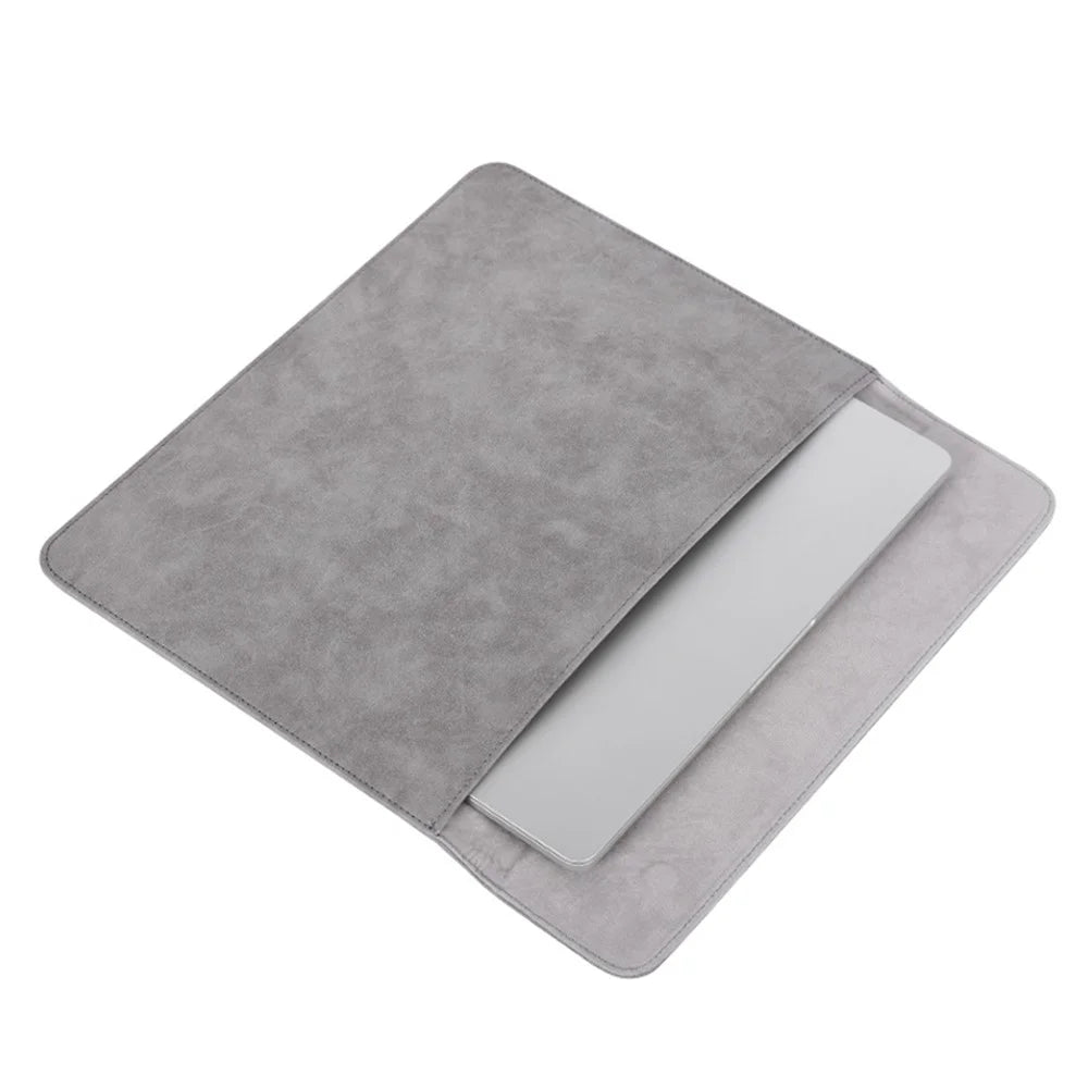 CANVASARTISAN EL11-01 Fashion Ultra-thin Laptop Sleeve Magnetic Lid PU Leather Envelope Notebook Carrying Bag - 15-inch - 5