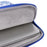 CANVASARTISAN G54-11 Front Pocket Zipper PU Leather Laptop Sleeve Flower Pattern Full Protection Notebook Carrying Bag - Blue/White/for 11-inch Laptop - 7