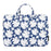 CANVASARTISAN H34-B01 Chrysanthemum Pattern Laptop Handbag Polyester Zipper Notebook Carrying Bag with Handle Design - Blue/for 13-inch Laptop - 2