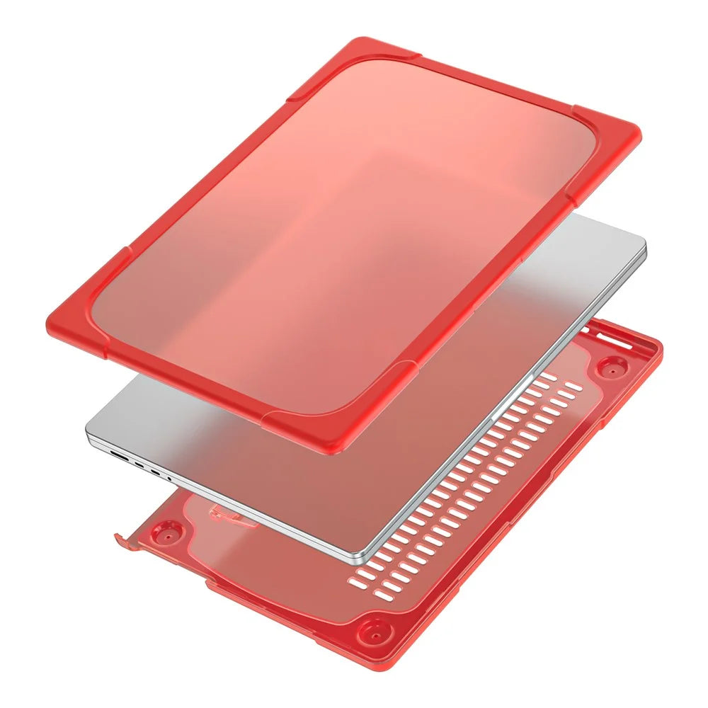 For MacBook Pro 14 inch (2026) A3427 A3426 / (2025) A3434 A3112 A3185 A3401 / (2024) A2918 A2992 / (2023) A2779 / (2022) / (2021) A2442 Hard PC Laptop Case - Red - 7