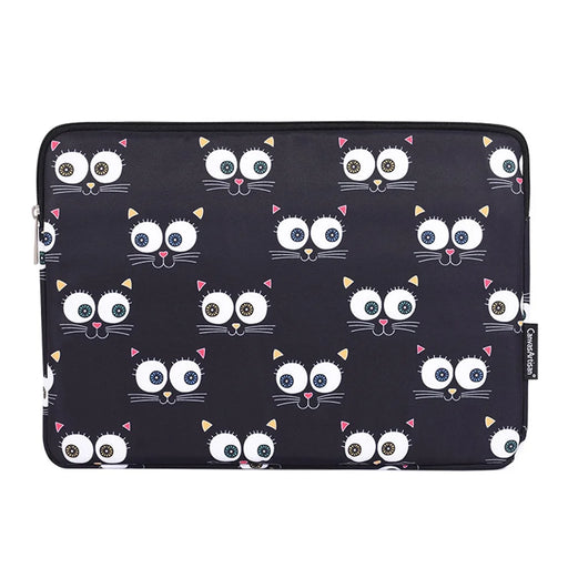 CANVASARTISAN H22-01 Eyes Pattern Laptop Carrying Bag Notebook PC Protective Sleeve - Black/for 11-inch Laptop - 1