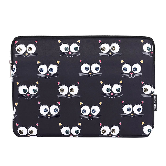 CANVASARTISAN H22-01 Eyes Pattern Laptop Carrying Bag Notebook PC Protective Sleeve - Black/for 11-inch Laptop - 1