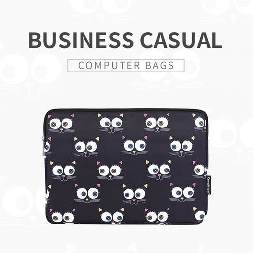 CANVASARTISAN H22-01 Eyes Pattern Laptop Carrying Bag Notebook PC Protective Sleeve - Black/for 11-inch Laptop - 2