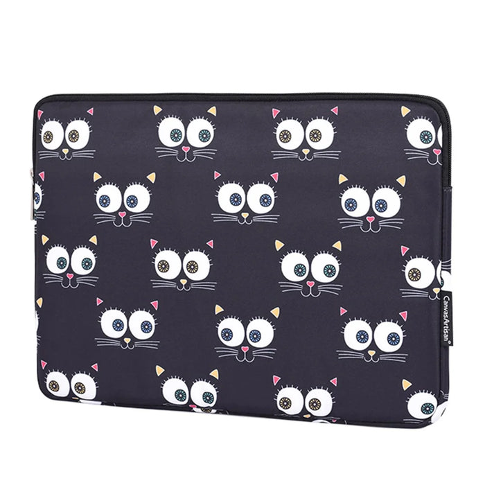 CANVASARTISAN H22-01 Eyes Pattern Laptop Carrying Bag Notebook PC Protective Sleeve - Black/for 11-inch Laptop - 4