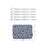 CANVASARTISAN H37-01 Polyester Notebook Bag Case Leaves Pattern Soft Liner Scratch-proof Laptop Sleeve - Blue/for 11-inch Laptop - 5