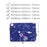 CANVASARTISAN H25-01 Ultra-thin Polyester Laptop Sleeve Pouch Outer Space Pattern Notebook Bag - Blue/for 11-inch Laptop - 5