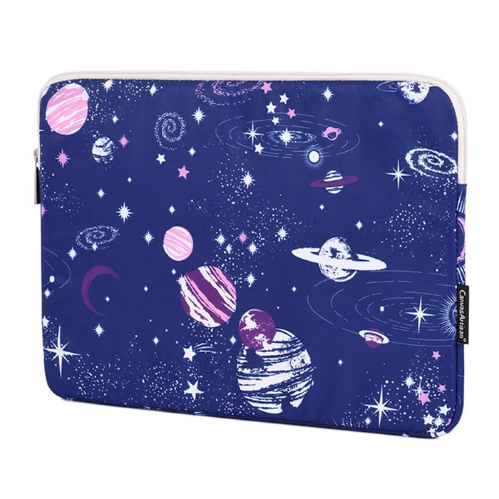 CANVASARTISAN H25-01 Ultra-thin Polyester Laptop Sleeve Pouch Outer Space Pattern Notebook Bag - Blue/for 11-inch Laptop - 6