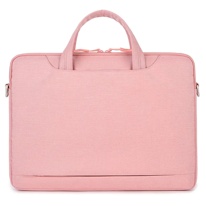 P510 Business Style Laptop Bag Notebook Sleeve Computer Sleeve 14'' Laptop Handbag with Shoulder Strap - Pink - 2