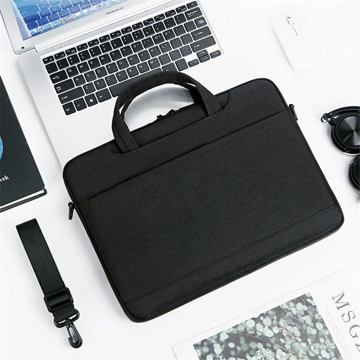 P510 Large Laptop Handbag Notebook Sleeve Computer Sleeve 16'' Laptop Bag with Shoulder Strap - Black - 2