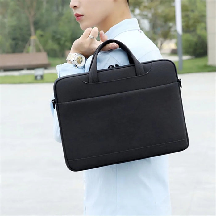 P510 Large Laptop Handbag Notebook Sleeve Computer Sleeve 16'' Laptop Bag with Shoulder Strap - Black - 4