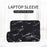 CANVASARTISAN H32-T0123 Marble Pattern Laptop PC Sleeve Soft Linner Notebook Bag with Small Bag - Black/for 11-inch Laptop - 2