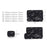 CANVASARTISAN H32-T0123 Marble Pattern Laptop PC Sleeve Soft Linner Notebook Bag with Small Bag - Black/for 11-inch Laptop - 5