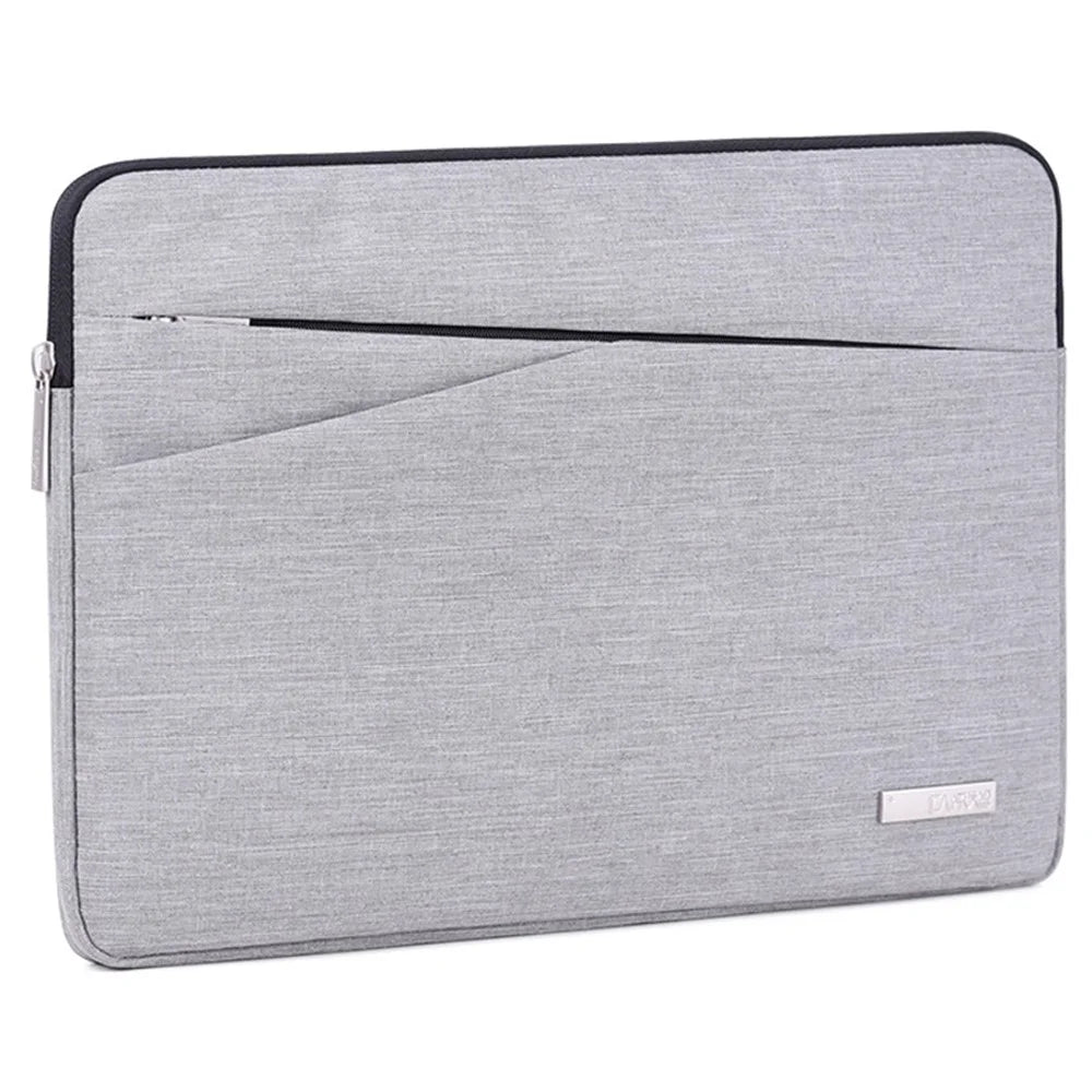 CANVASARTISAN L2-110 Cloth Texture Side Pocket Laptop Sleeve Notebook Bag with Small Bag - Light Grey/for 13-inch Laptop - 2