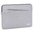 CANVASARTISAN L2-110 Cloth Texture Side Pocket Laptop Sleeve Notebook Bag with Small Bag - Light Grey/for 13-inch Laptop - 2