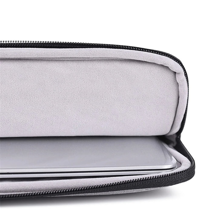 CANVASARTISAN L2-110 Cloth Texture Side Pocket Laptop Sleeve Notebook Bag with Small Bag - Light Grey/for 13-inch Laptop - 3