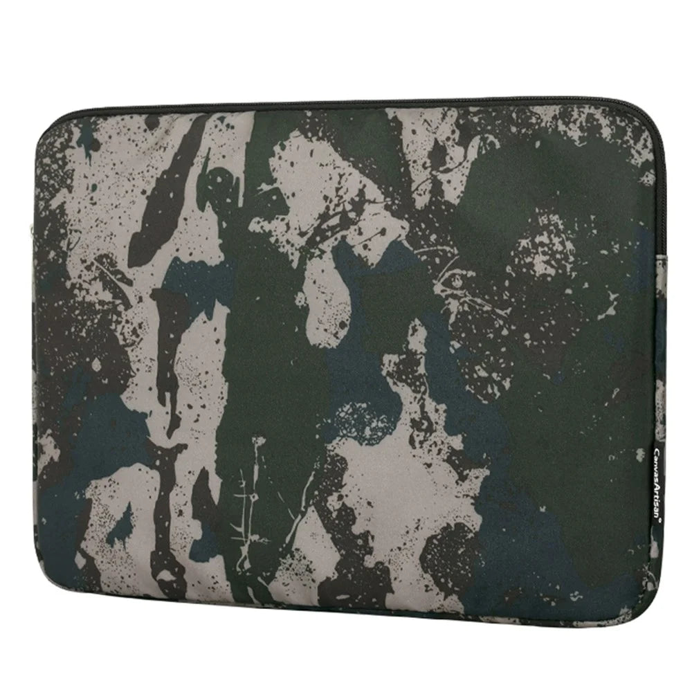 CANVASARTISAN H7-01 Camouflage Pattern Laptop Sleeve Soft Linner Notebook Bag - Grey/for 11-inch Laptop - 2