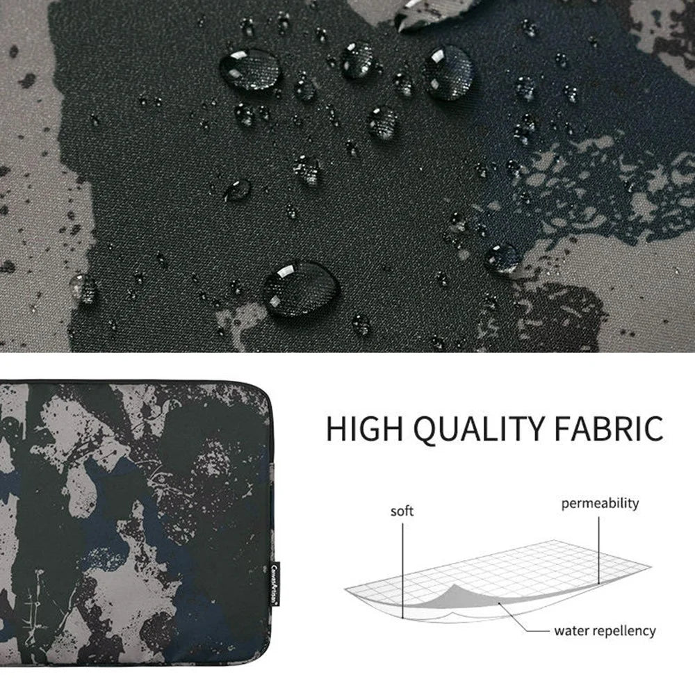 CANVASARTISAN H7-01 Camouflage Pattern Laptop Sleeve Soft Linner Notebook Bag - Grey/for 11-inch Laptop - 7