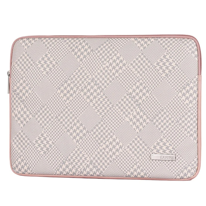 CANVASARTISAN L21-04 Houndstooth Pattern Protective Laptop Sleeve Notebook Case - Pink Edge/for 11-inch Laptop - 2
