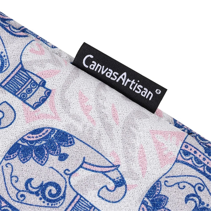 CANVASARTISAN H27-01 Elephant Printing Laptop Protective Sleeve Ultra-thin Notebook PC Bag - White/for 11-inch Laptop - 4