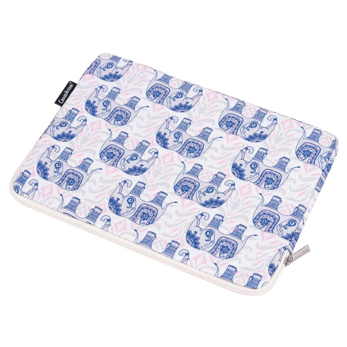 CANVASARTISAN H27-01 Elephant Printing Laptop Protective Sleeve Ultra-thin Notebook PC Bag - White/for 11-inch Laptop - 6