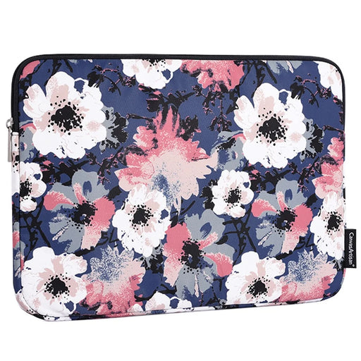 CANVASARTISAN H43-01 Laptop Sleeve Case Watercolor Flower Printing Notebook Carrying Bag - Blue/for 11-inch Laptop - 2