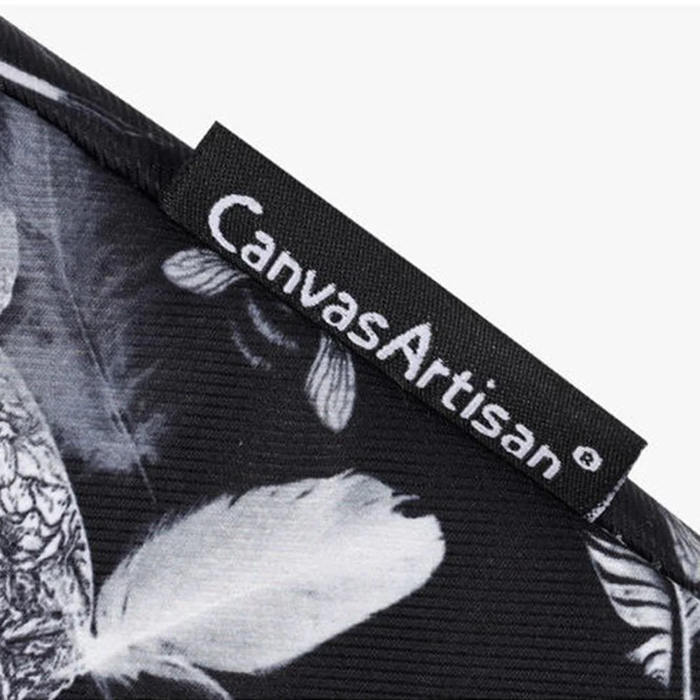 CANVASARTISAN H8-01 Windbell Feather Printing Laptop PC Protective Sleeve Carrying Bag - Black/for 11-inch Laptop - 5