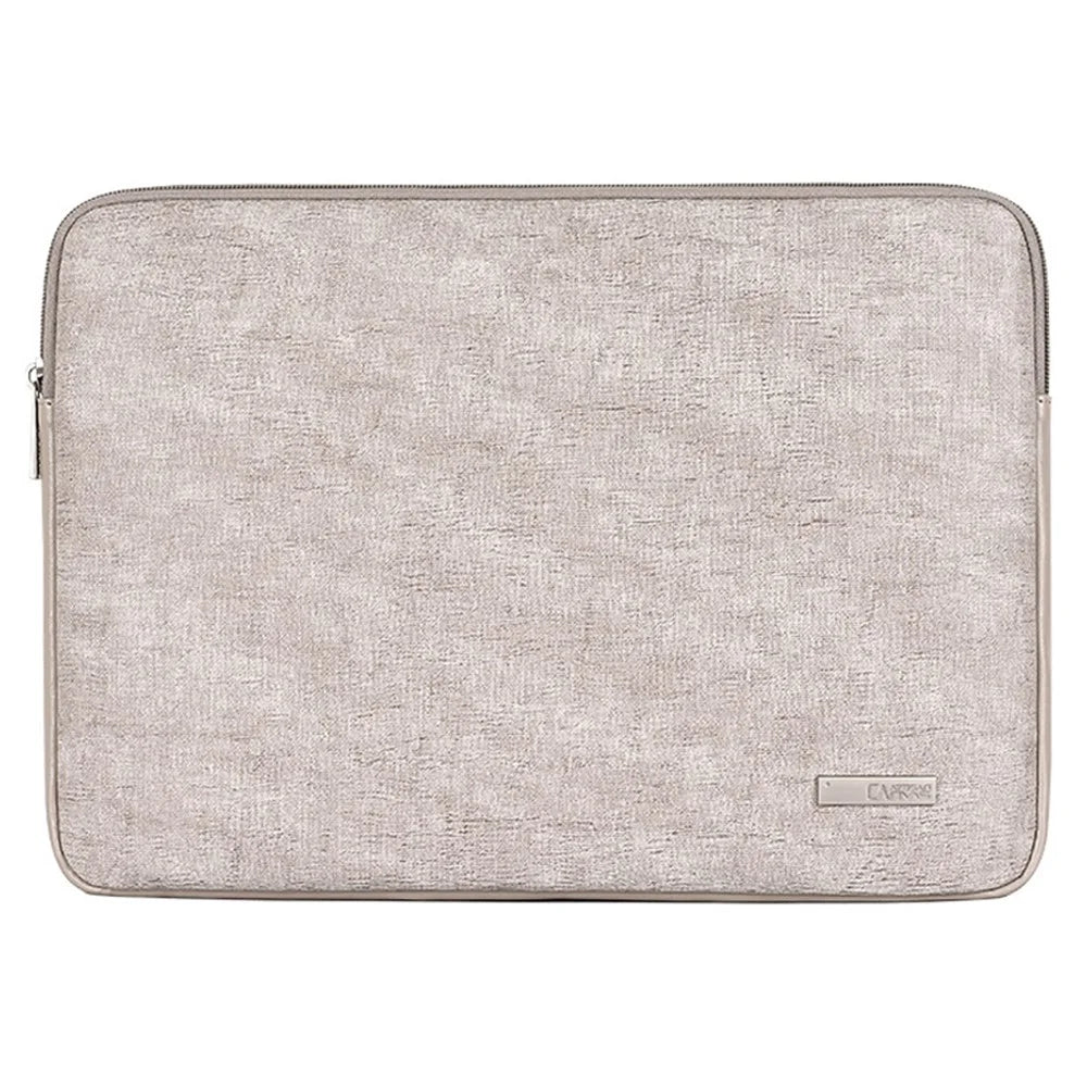 CANVASARTISAN L22-04 PU Leather Waterproof Notebook Carrying Bag Ultra-thin Laptop Sleeve - Light Grey/for 11-inch Laptop - 1