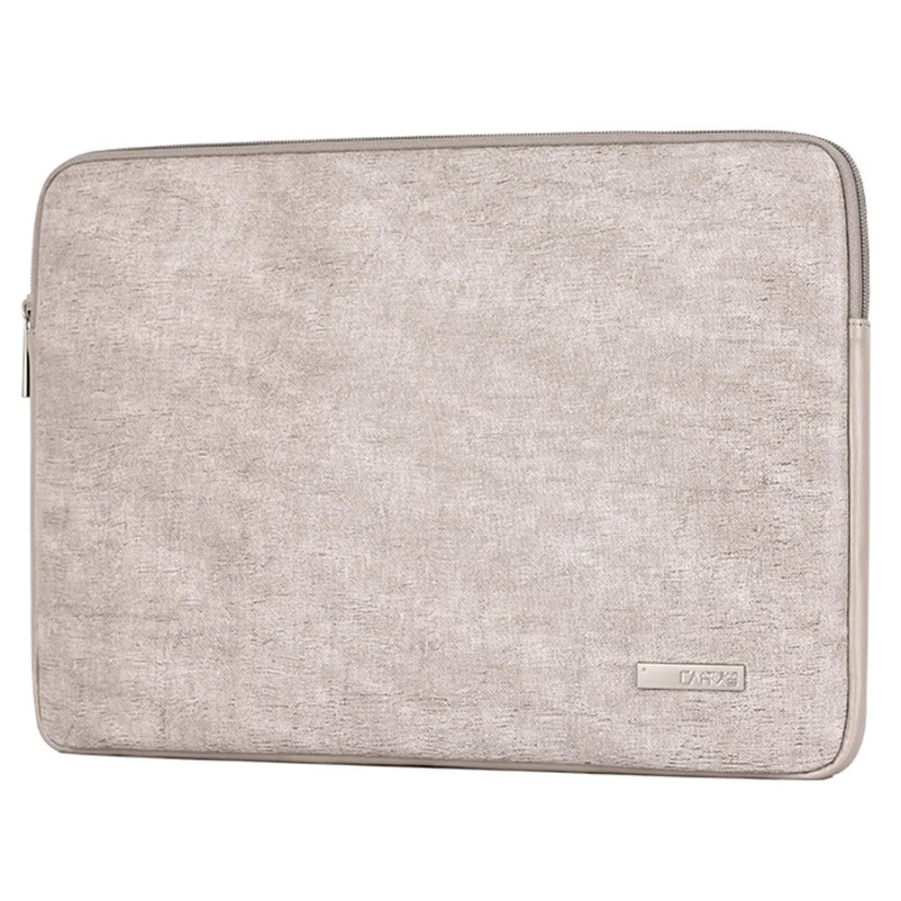 CANVASARTISAN L22-04 PU Leather Waterproof Notebook Carrying Bag Ultra-thin Laptop Sleeve - Light Grey/for 11-inch Laptop - 2