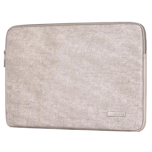 CANVASARTISAN L22-04 PU Leather Waterproof Notebook Carrying Bag Ultra-thin Laptop Sleeve - Light Grey/for 11-inch Laptop - 2