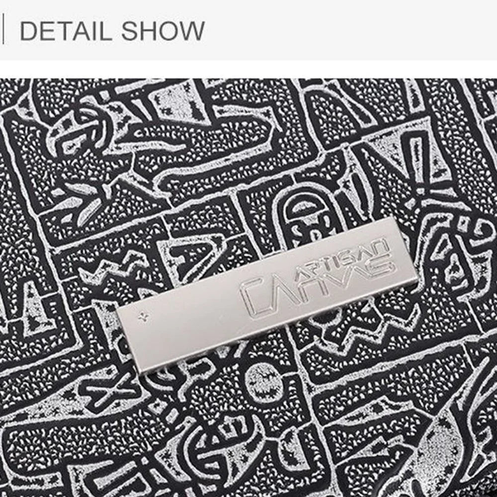 CANVASARTISAN L27-04 Egypt Style Pattern Printing Laptop Sleeve Bag Zipper Closure Notebook Protective Case - Grey/for 11-inch Laptop - 5