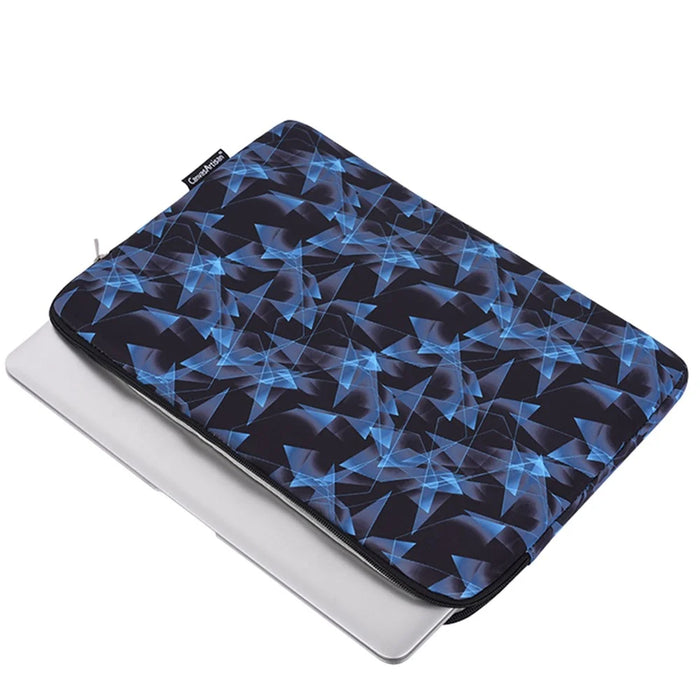CANVASARTISAN H11-01 3D Diamond Pattern Laptop Notebook Protective Sleeve Bag - Blue/for 11-inch Laptop - 3