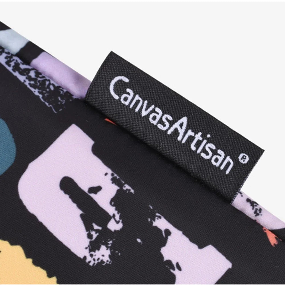 CANVASARTISAN H18-T0121 Laptop Sleeve Letters Printing Ultra Slim Notebook Case with Small Bag - Black/for 11-inch Laptop - 5