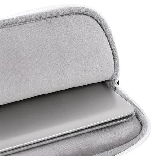 CANVASARTISAN H36-T0123 Dots Printing Shockproof Notebook Laptop Sleeve Carrying Case with Small Bag - White/for 11-inch Laptop - 2