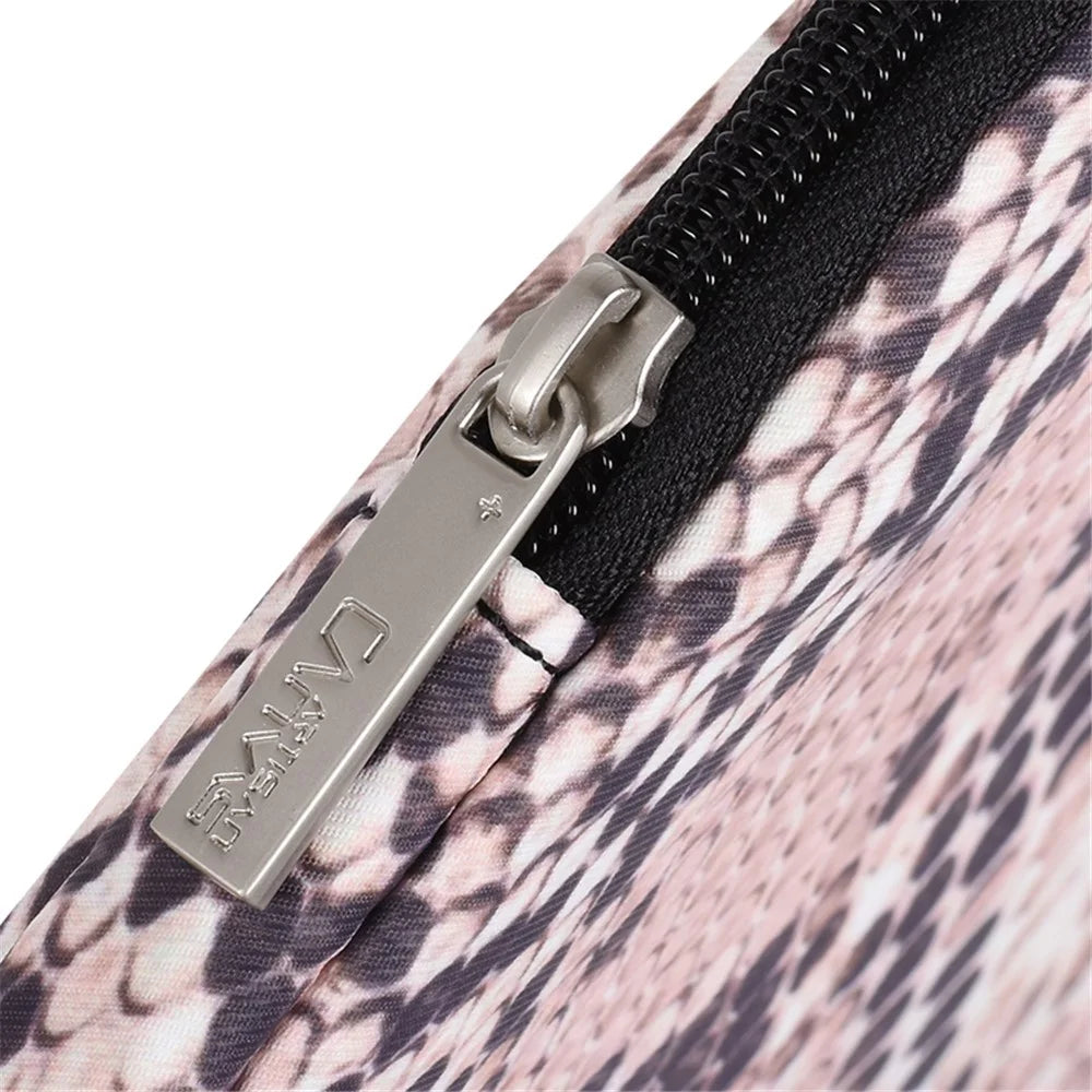 CANVASARTISAN H38-T0123 Snake Pattern Polyester Notebook Case Laptop Bag Protective Sleeve with Small Bag - Pink/for 11-inch Laptop - 5