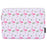 CANVASARTISAN G57-01 PU Leather Laptop Sleeve Shockproof Notebook Case Bag with Bird Leaf Pattern - White/for 11-inch Laptop - 1