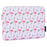 CANVASARTISAN G57-01 PU Leather Laptop Sleeve Shockproof Notebook Case Bag with Bird Leaf Pattern - White/for 11-inch Laptop - 2