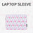 CANVASARTISAN G57-01 PU Leather Laptop Sleeve Shockproof Notebook Case Bag with Bird Leaf Pattern - White/for 11-inch Laptop - 6