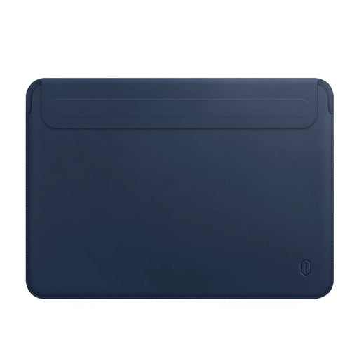 WIWU Skin Pro II Series Notebook Sleeve Bag for MacBook Pro 14 inch 2021 Waterproof Slim PU Leather Laptop Cover - Blue - 1
