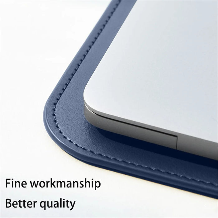 WIWU Skin Pro II Series Notebook Sleeve Bag for MacBook Pro 14 inch 2021 Waterproof Slim PU Leather Laptop Cover - Blue - 6